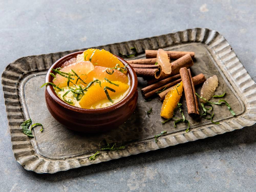Crema catalana i en porsjonsskål