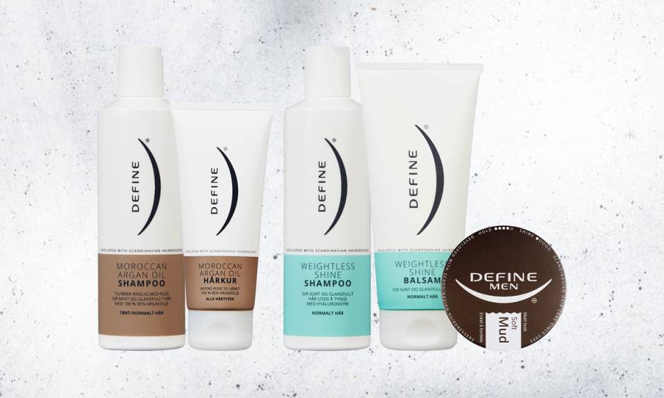 Hårprodukter fra Define.