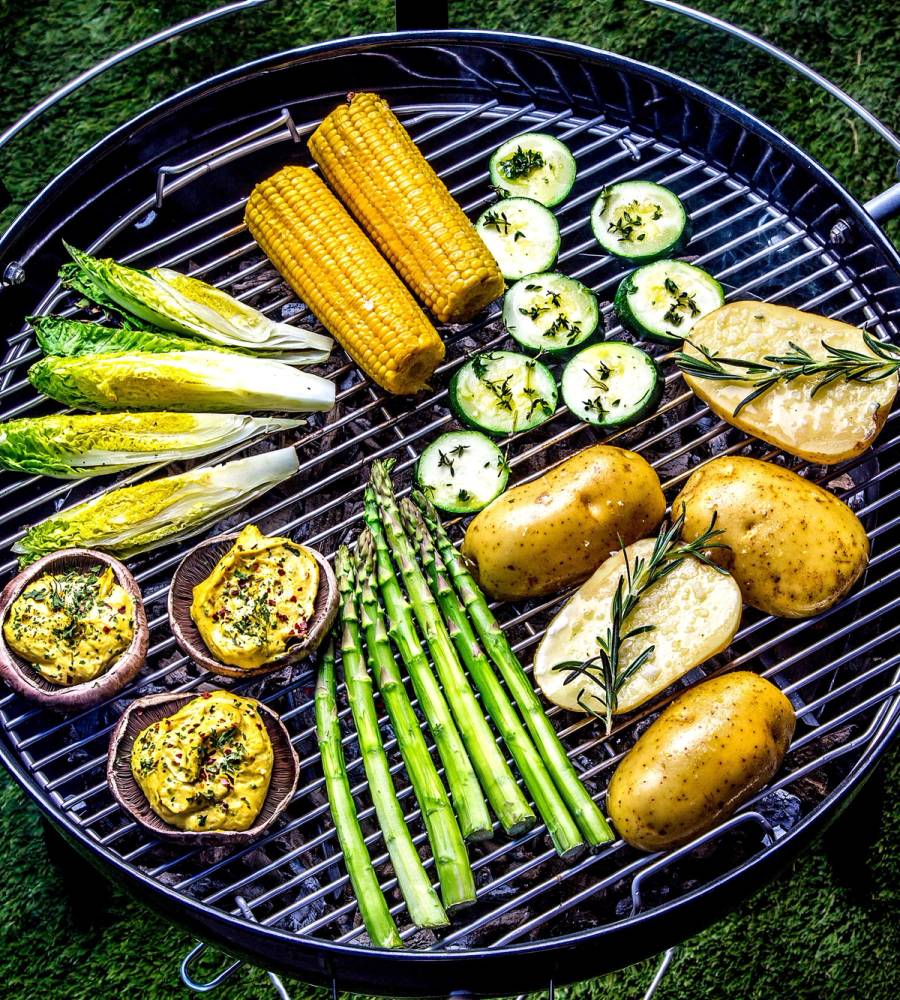 Grønnsaker på grillen