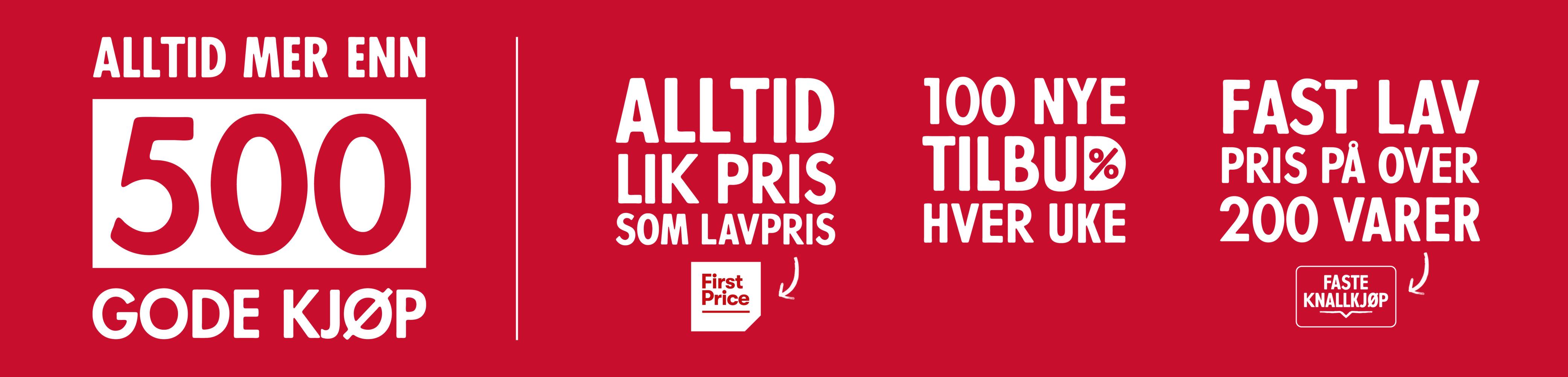 Bildebanner som forklarer gode kjøp i MENY