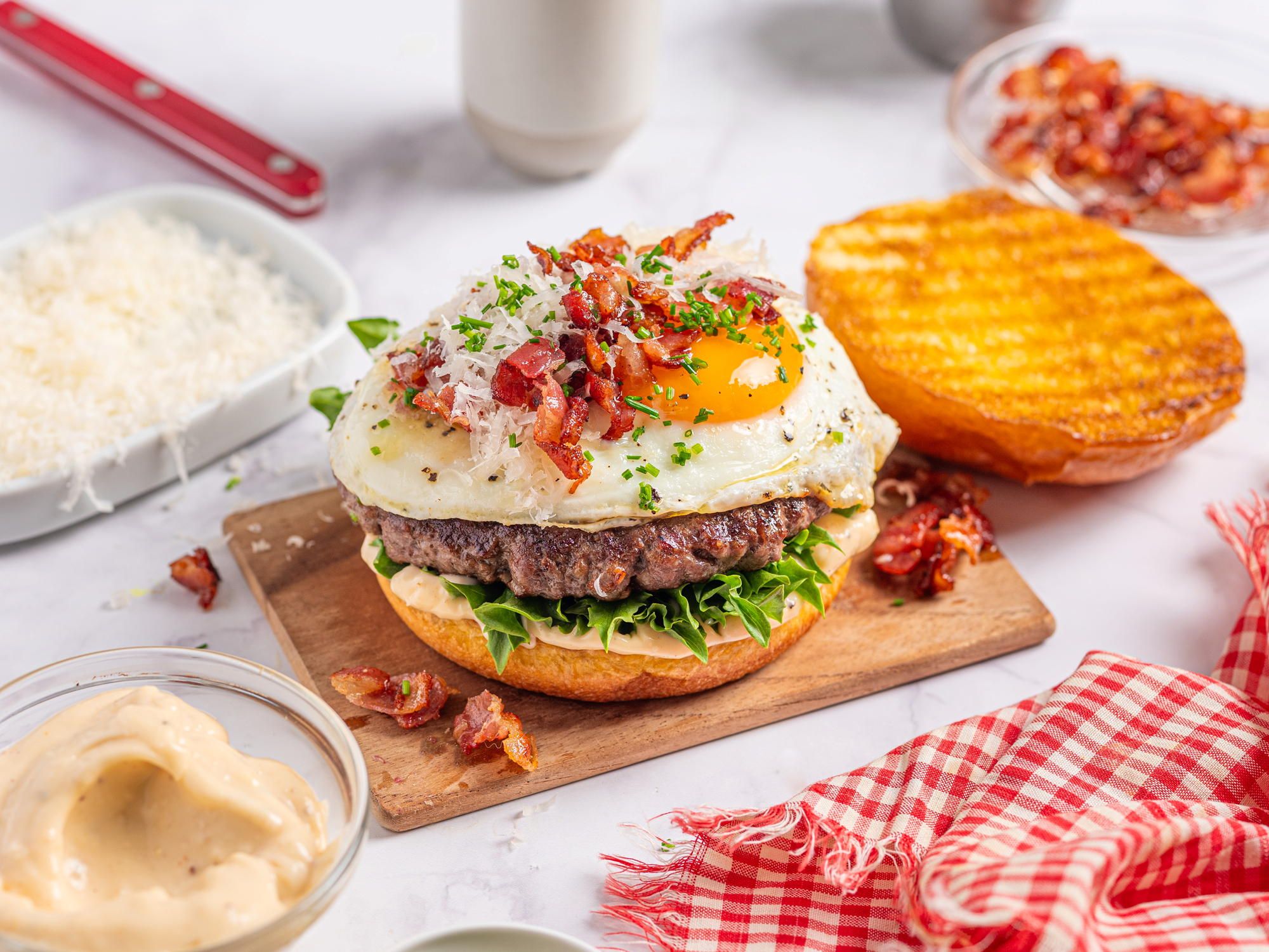 Carbonara Burger
