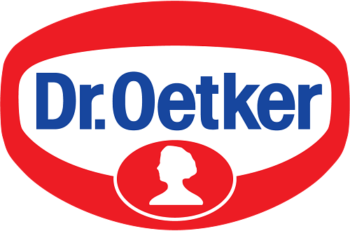 Dr. Oetker-logo med transparent bakgrunn.