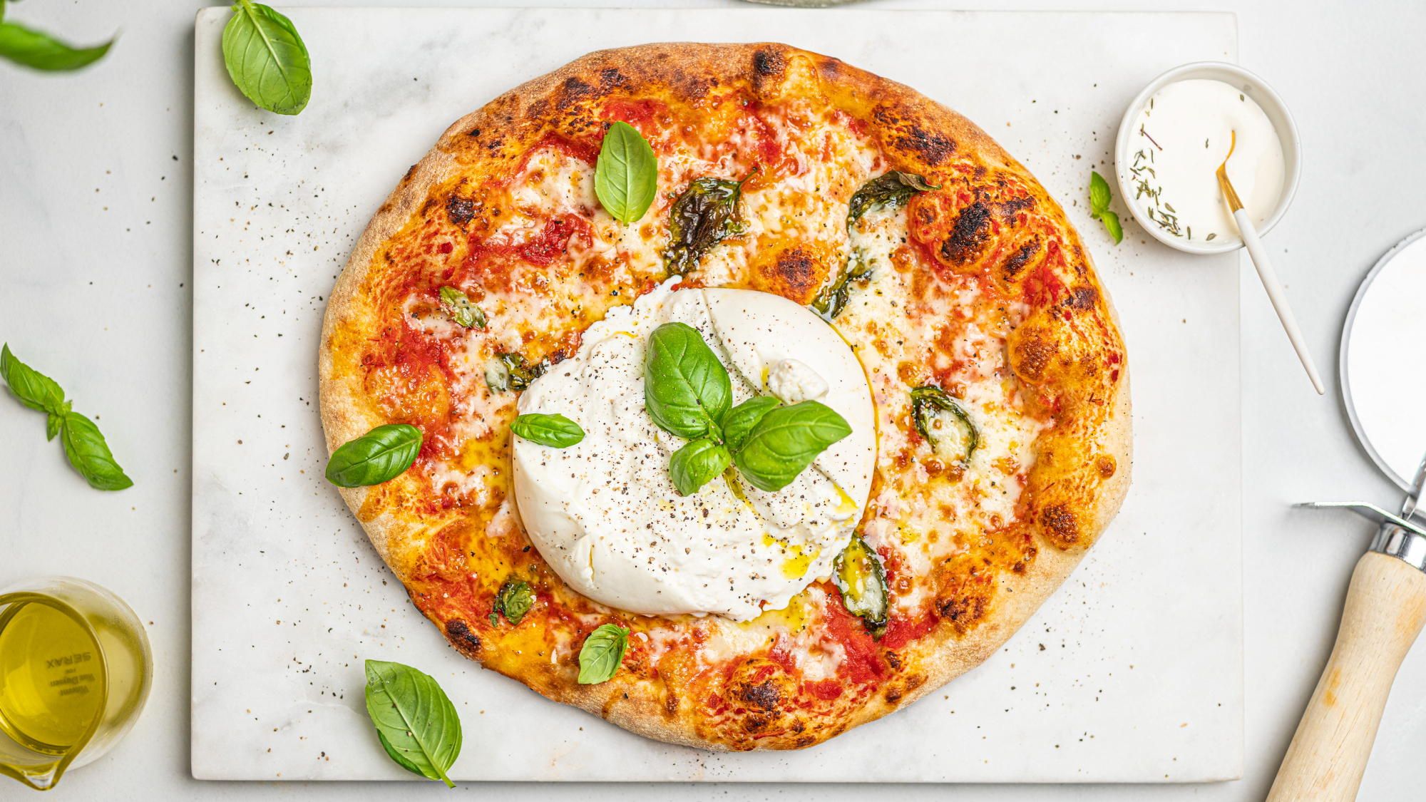 Pizza burrata