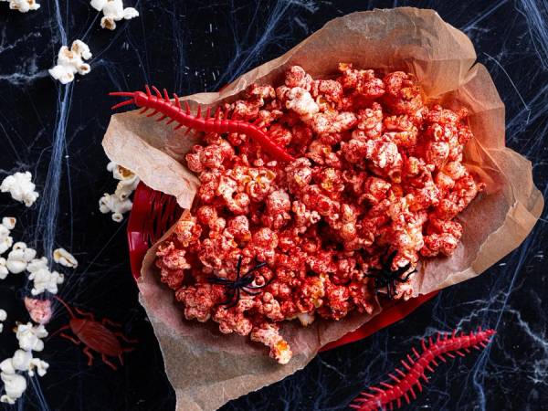 Halloween blodig popcorn