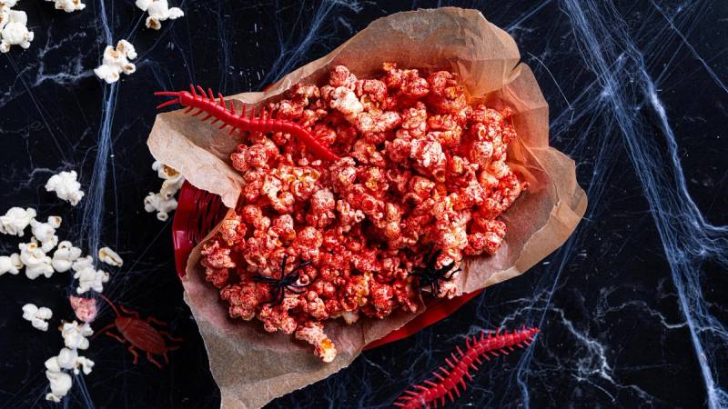 Halloween blodig popcorn
