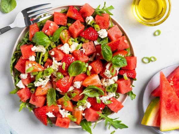 Vannmelonsalat med feta