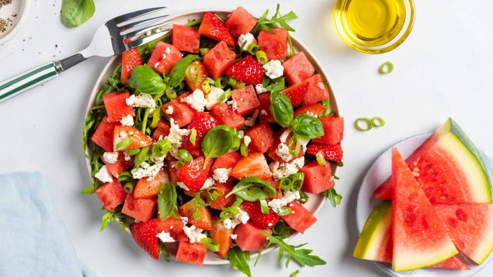 Vannmelonsalat med feta