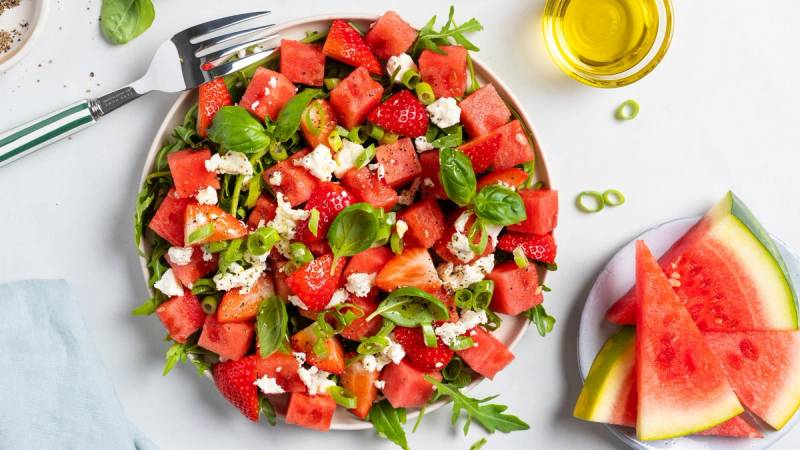 Vannmelonsalat med feta
