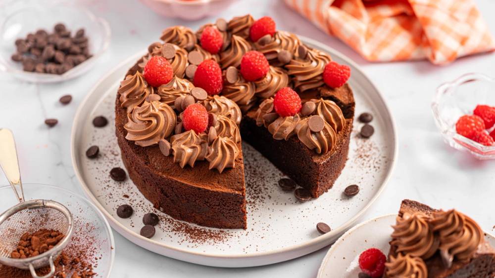 Glutenfri sjokoladekake