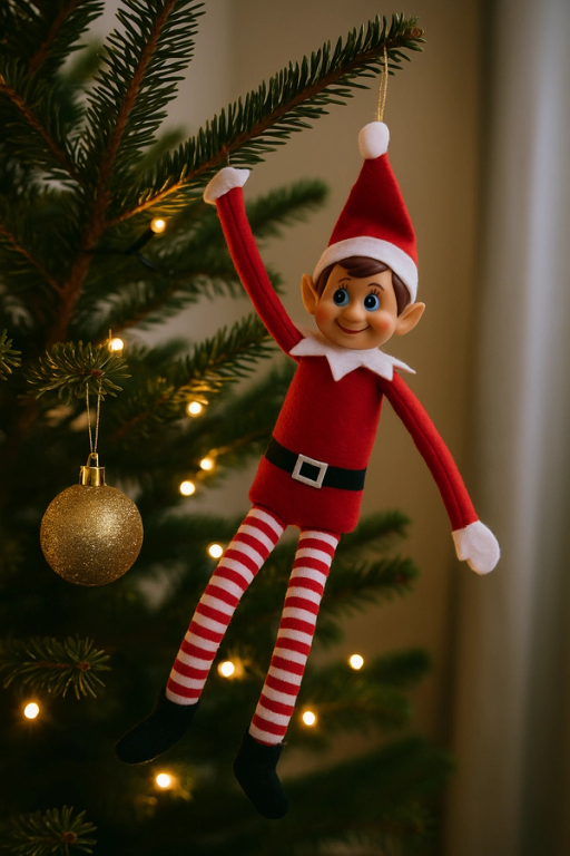 Rampenissen henger i juletreet