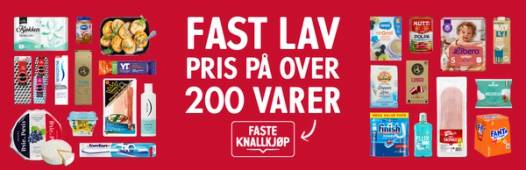 Fast lav pris på over 200 varer.