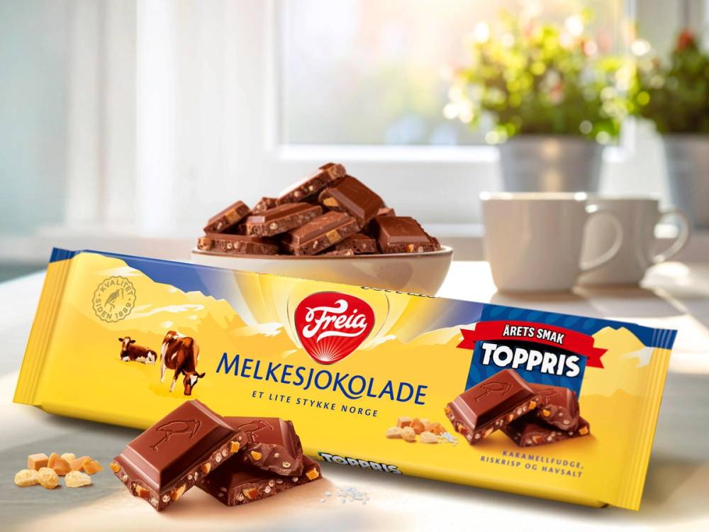 Melkesjokolade fra Freia med Toppris