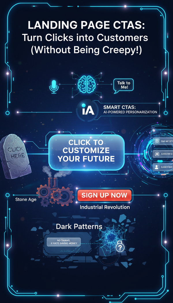 Landing Page CTAs: Turn Clicks into Customers (Without Being Creepy!)
