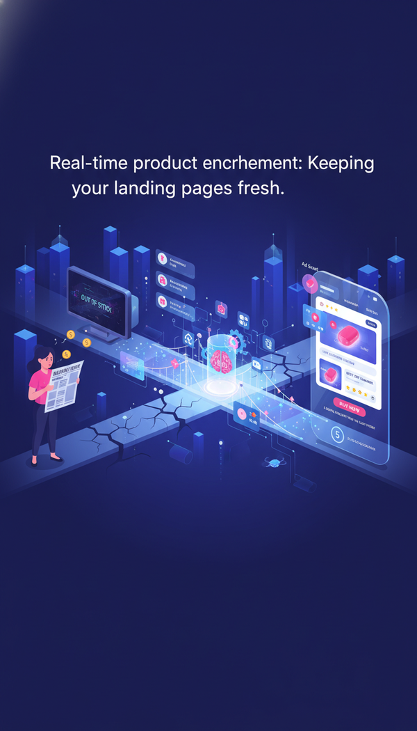 Real-time product enrichment: Keeping your landing pages fresh.