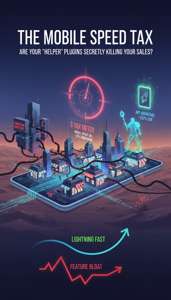 The Mobile Speed Tax: Plugins & Profit.