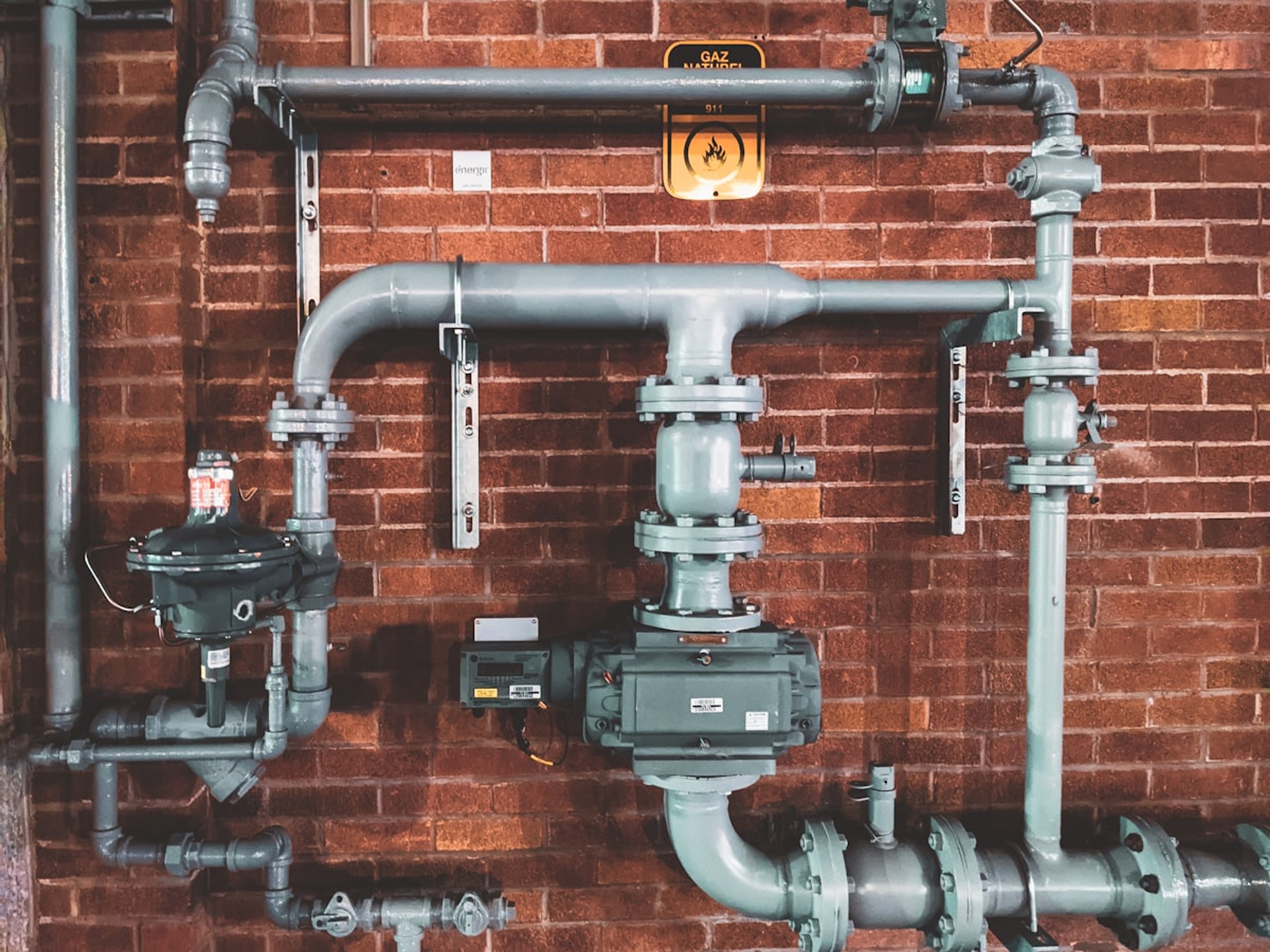 Plumber working on residential pipes