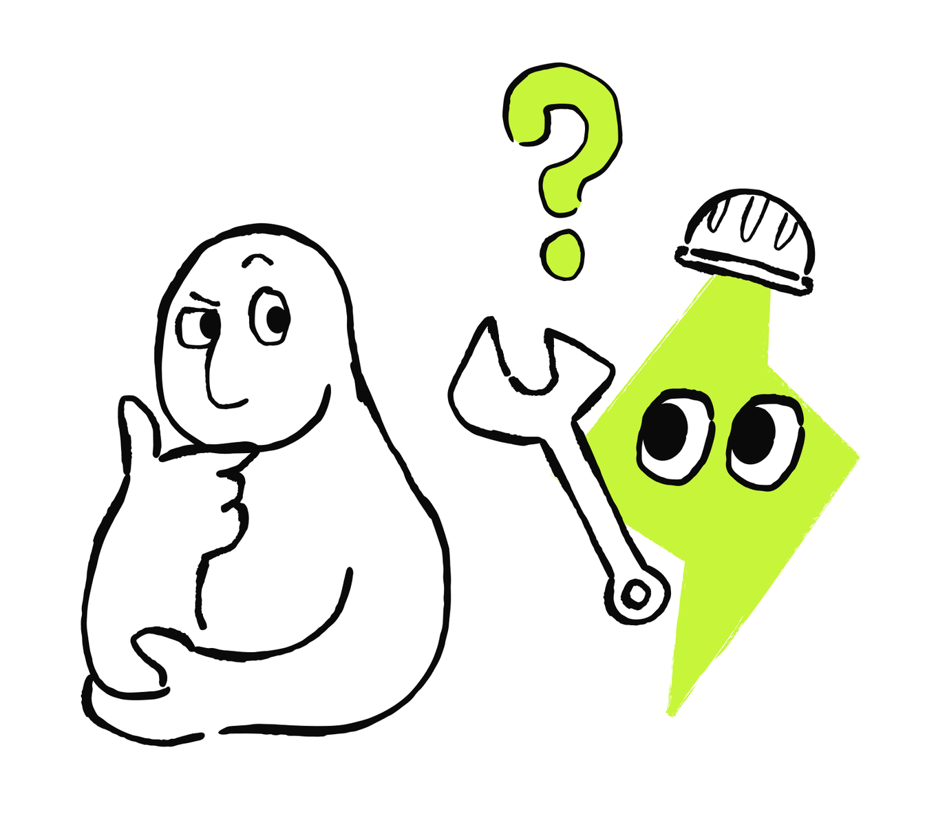 A person and AI assistant consider which workflow setup to use.