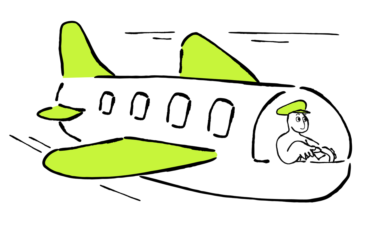 A conveyor belt illustrates a controlled sequence of work and human review.