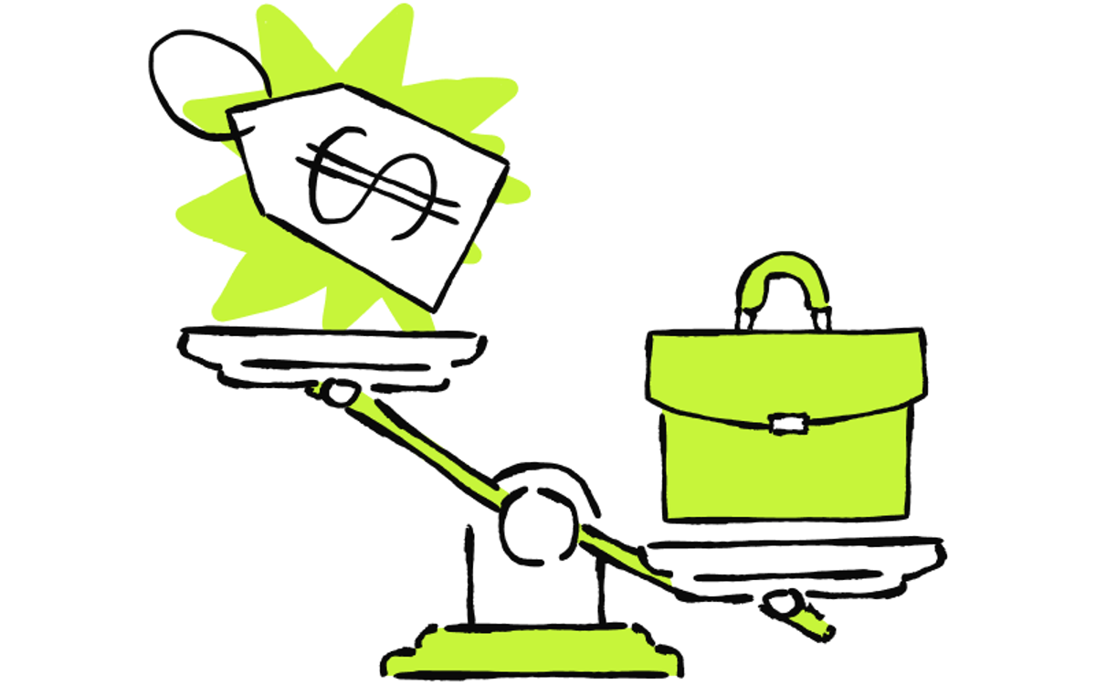 Illustration of a laptop with gears.