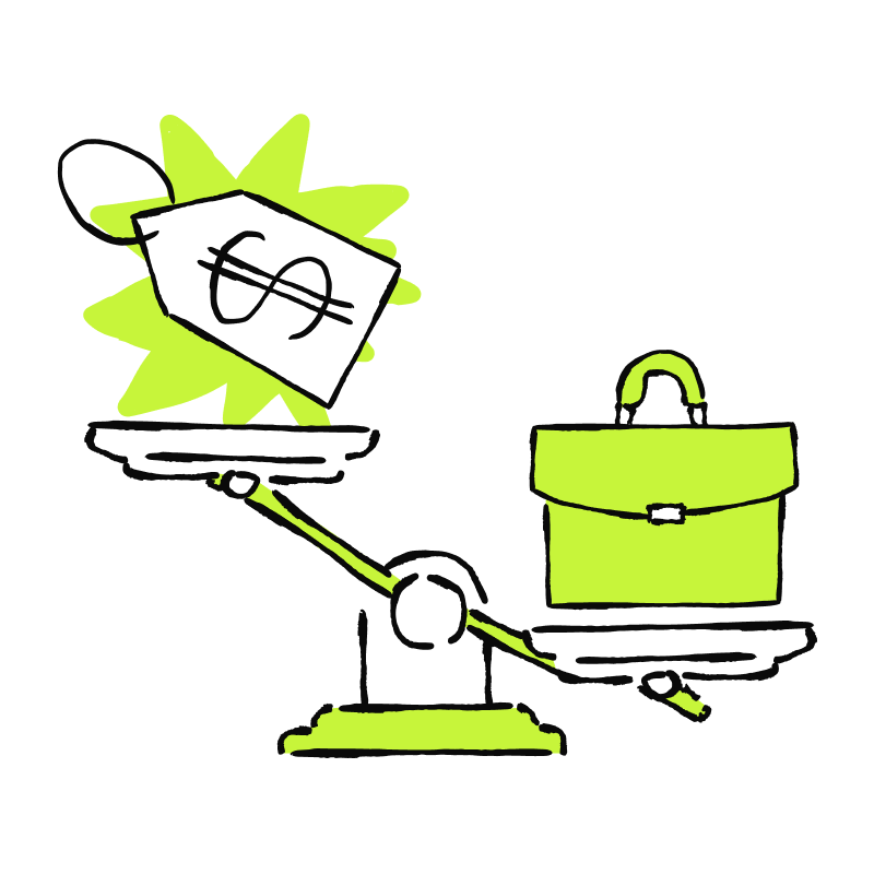 Illustration of a laptop with gears.