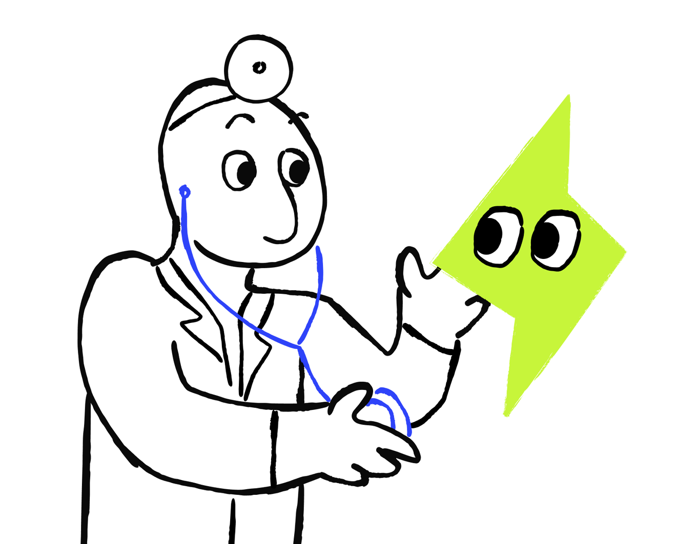 A person and AI assistant shake hands over an operating workflow.
