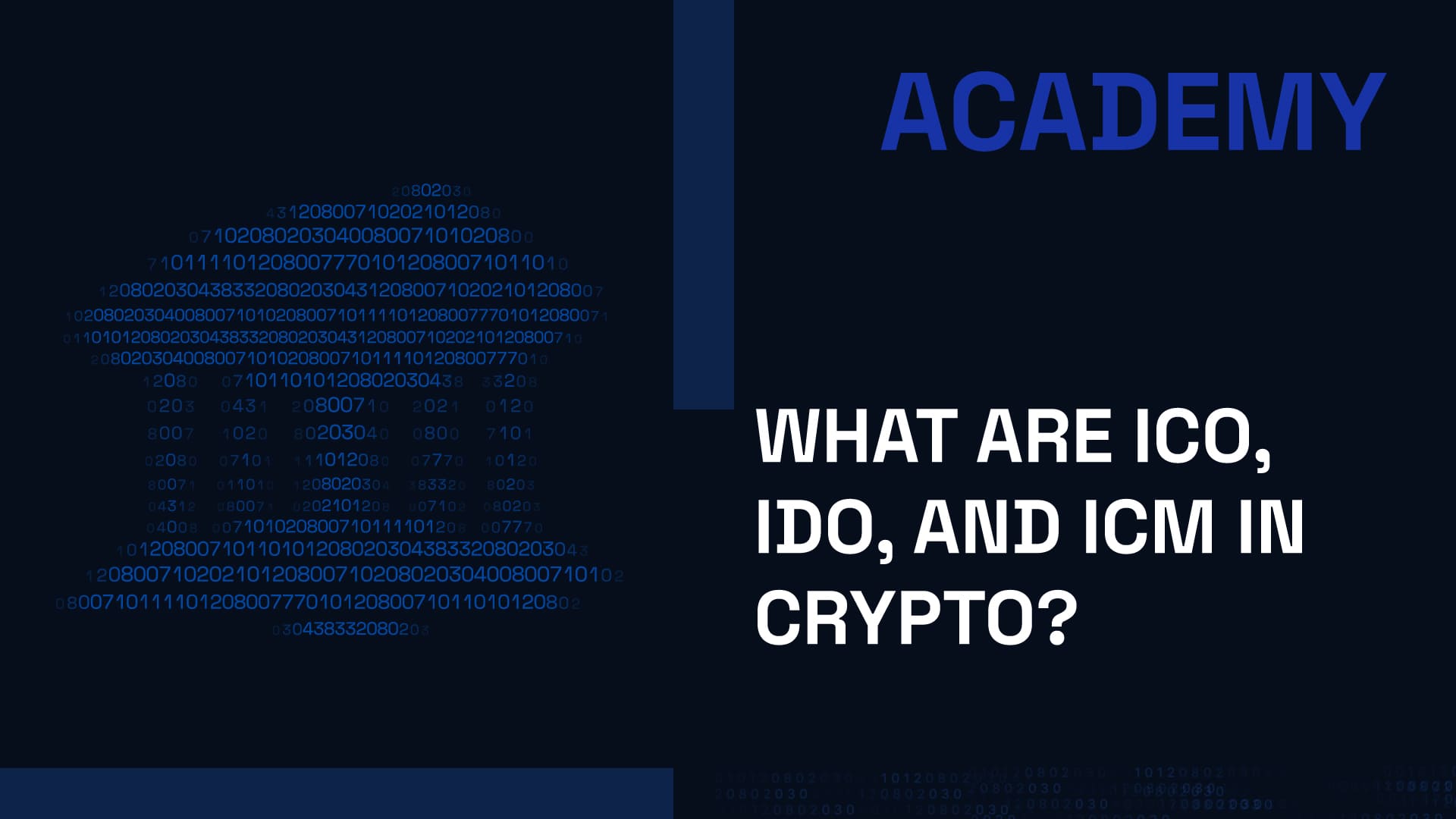 What are ICO, IDO, and ICM in crypto?