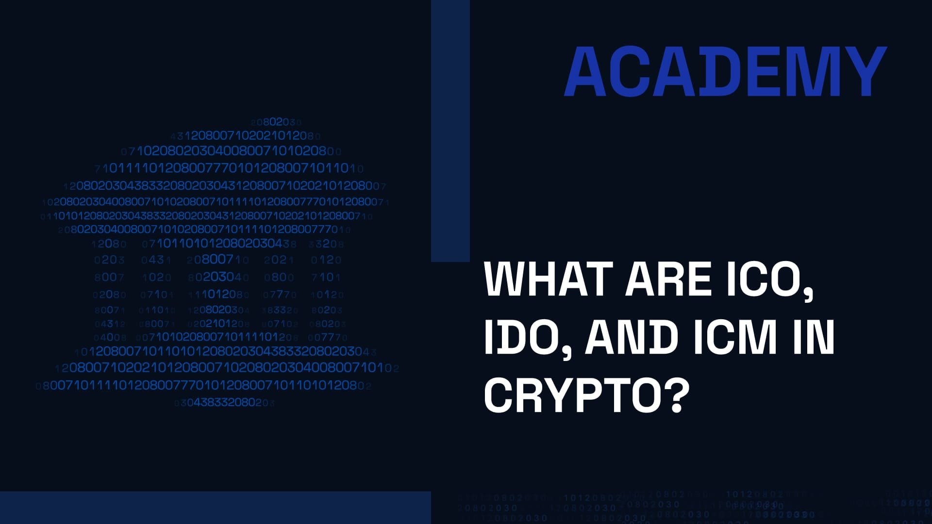What are ICO, IDO, and ICM in crypto?