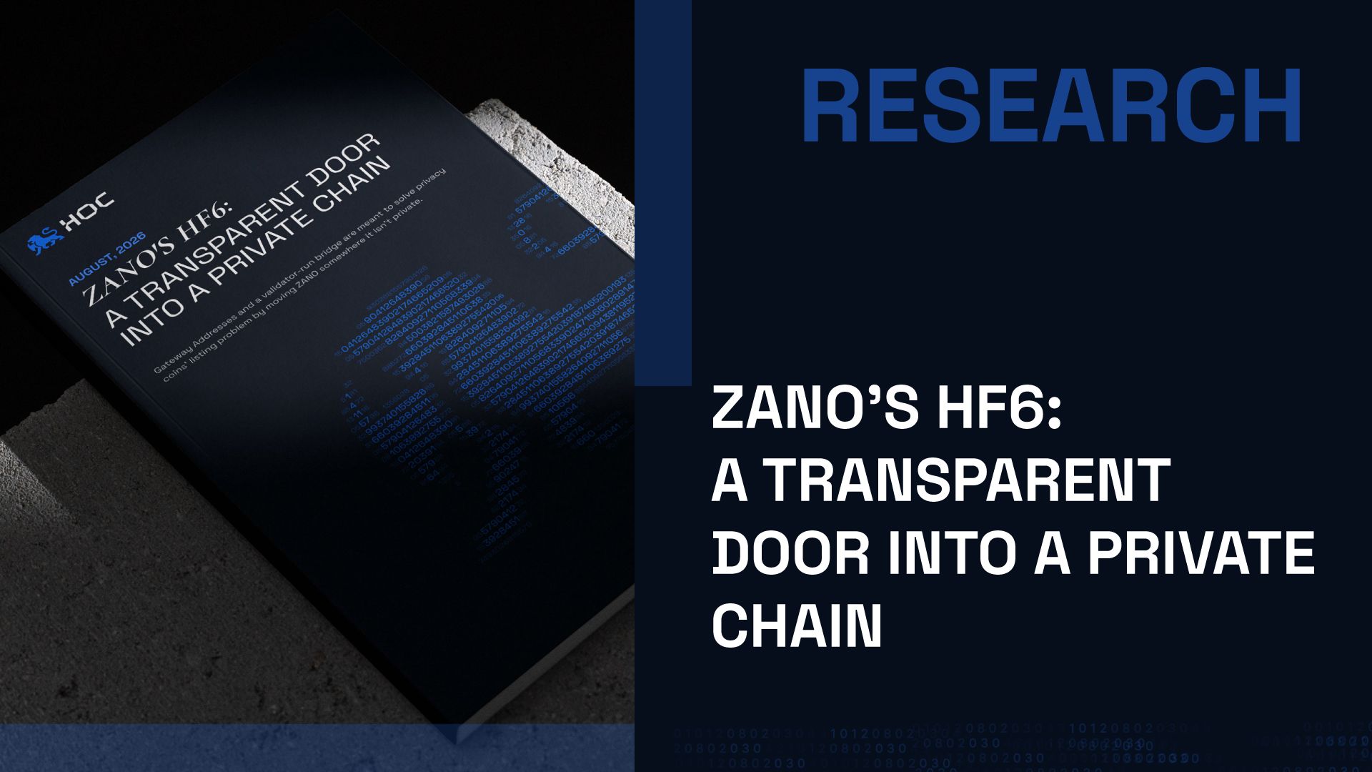 Zano's HF6: A Transparent Door Into a Private Chain