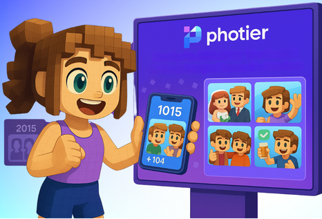 What a Live Photo Wall for Events Looks Like with Photier -