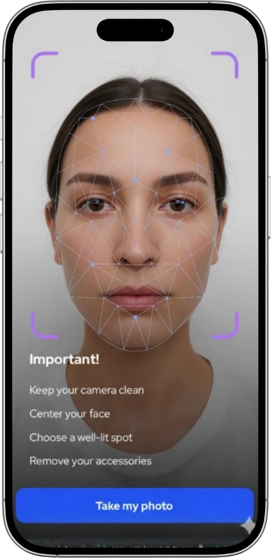 Correspondance visage instantanée