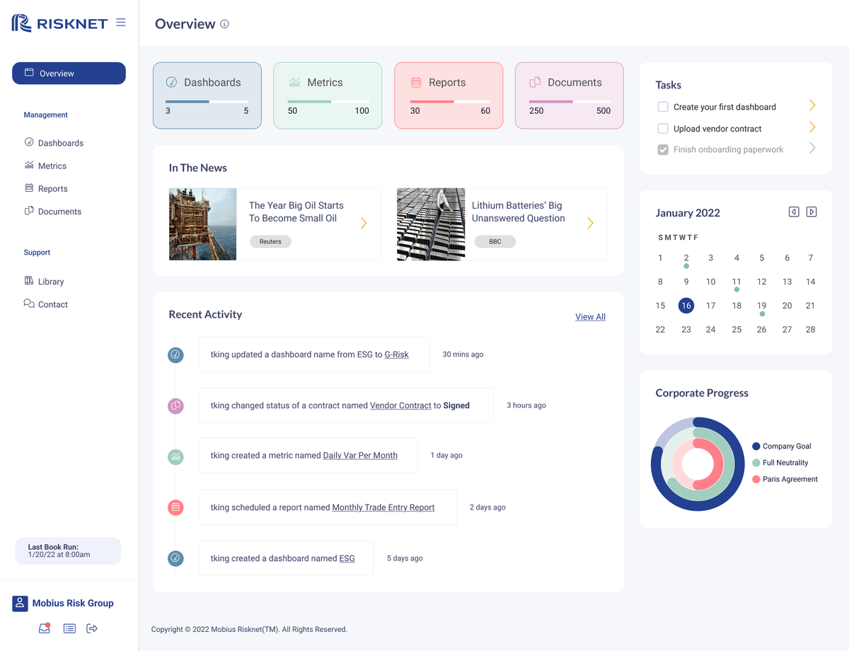 Risknet v2 Dashboard