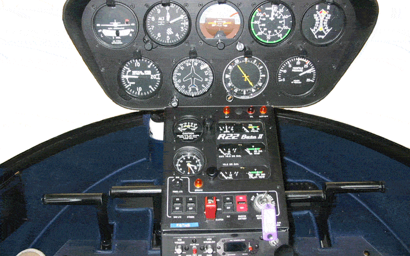 Tableau de bord d’un R22