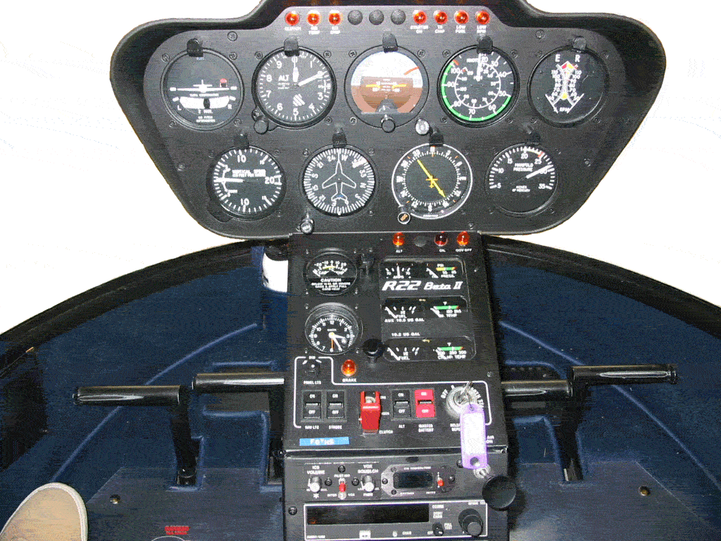 Tableau de bord d’un Robinson R22