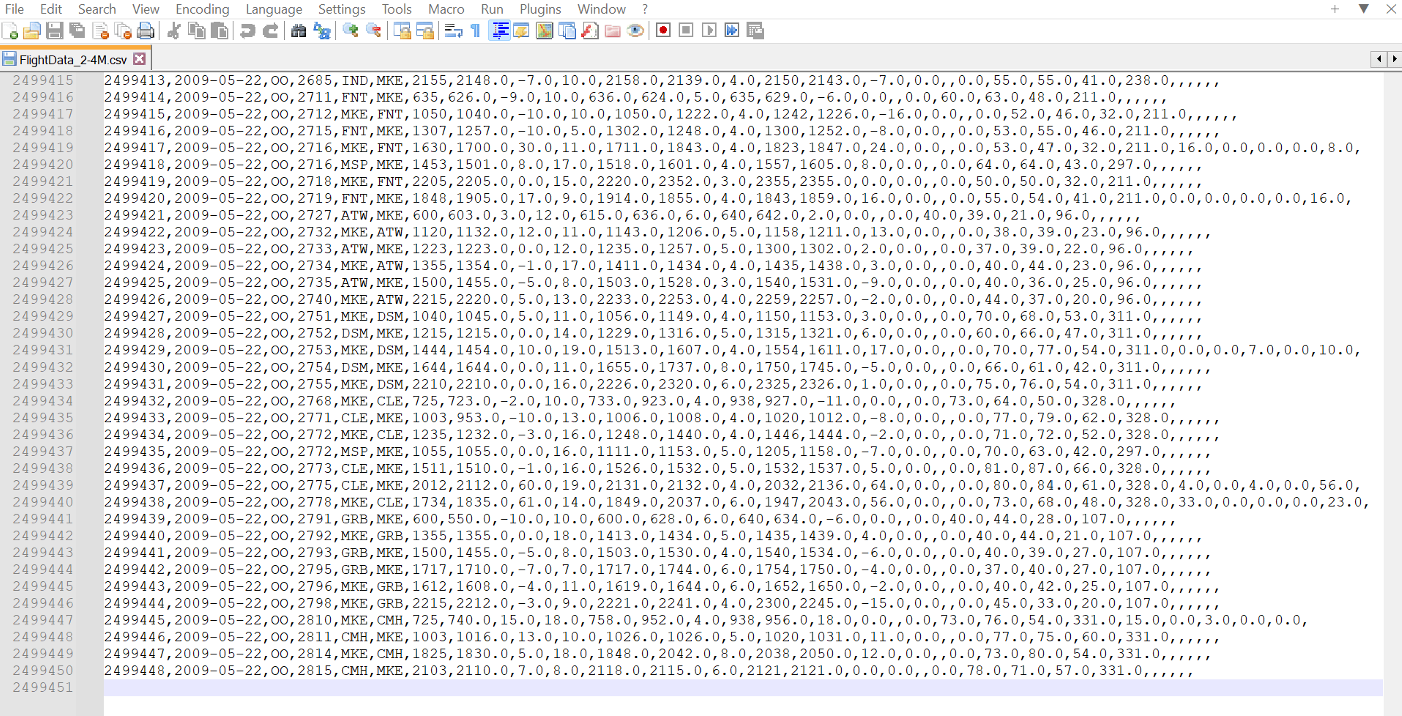Notepad++ screenshot