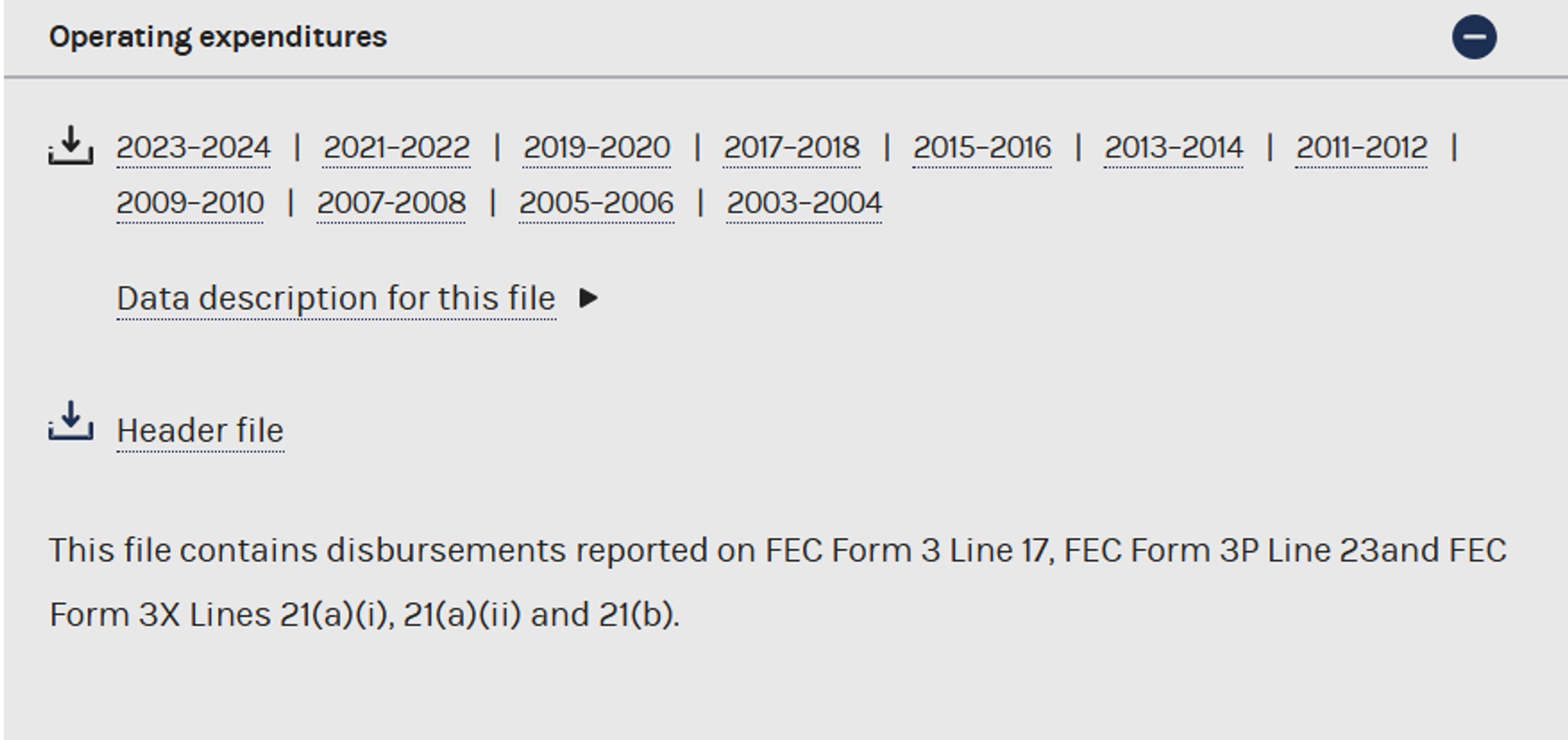 download fec files
