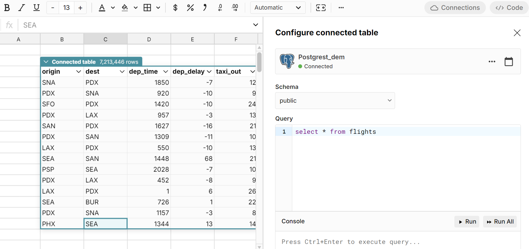 Best Spreadsheet GUI for Postgres - Filter, Sort, and Pivot Postgres ...