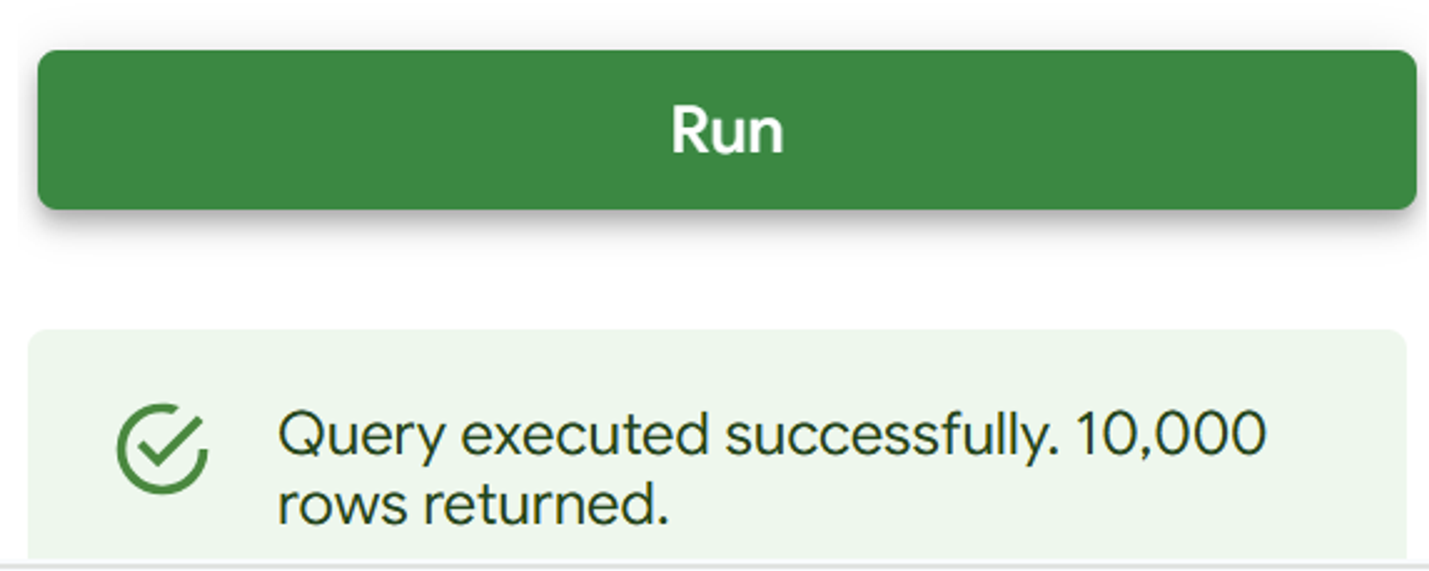 Databricks import success in Google Sheets