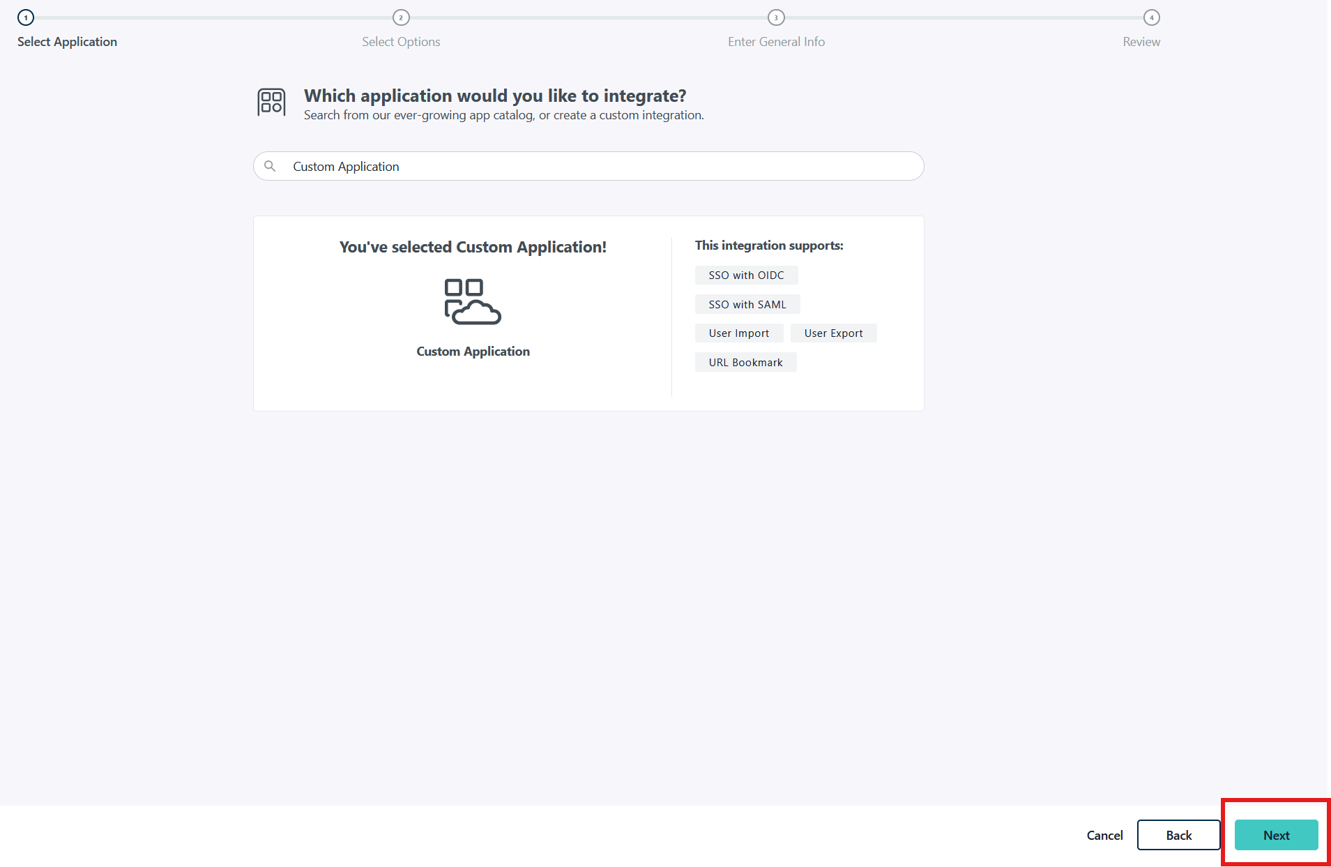 sso application to integrate