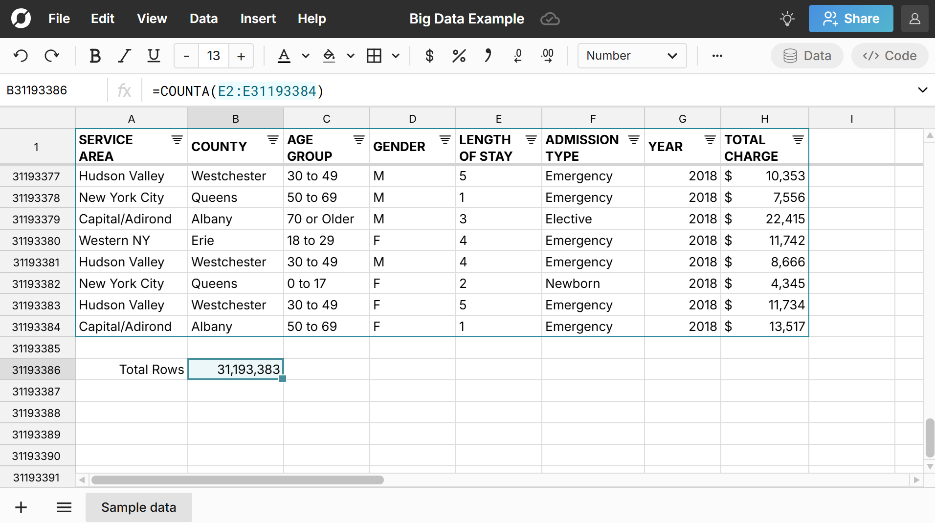 connected spreadsheet online