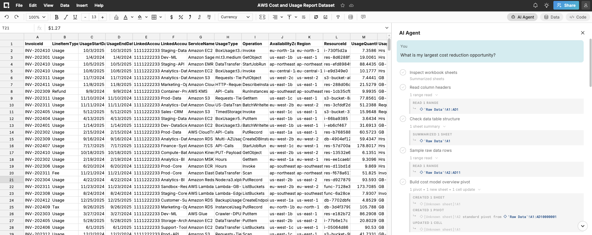 Agentic Analytics Audit Trail