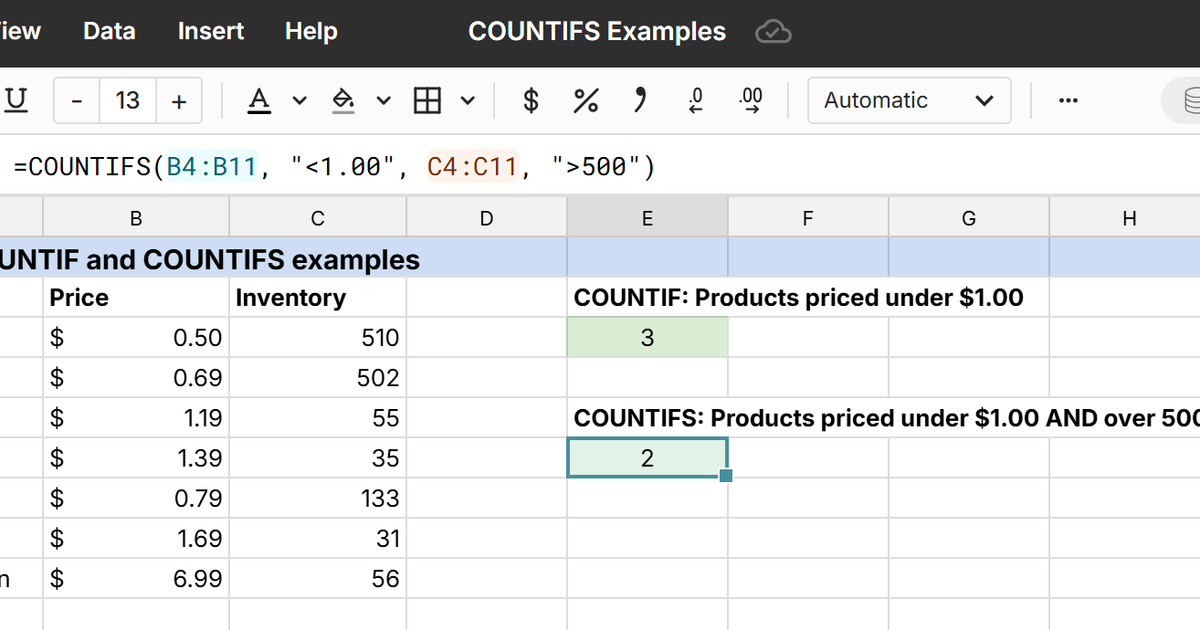 Count If In Data Bricks Mastering the COUNTIF Function in Excel, Sheets, and Row Zero - Row ...