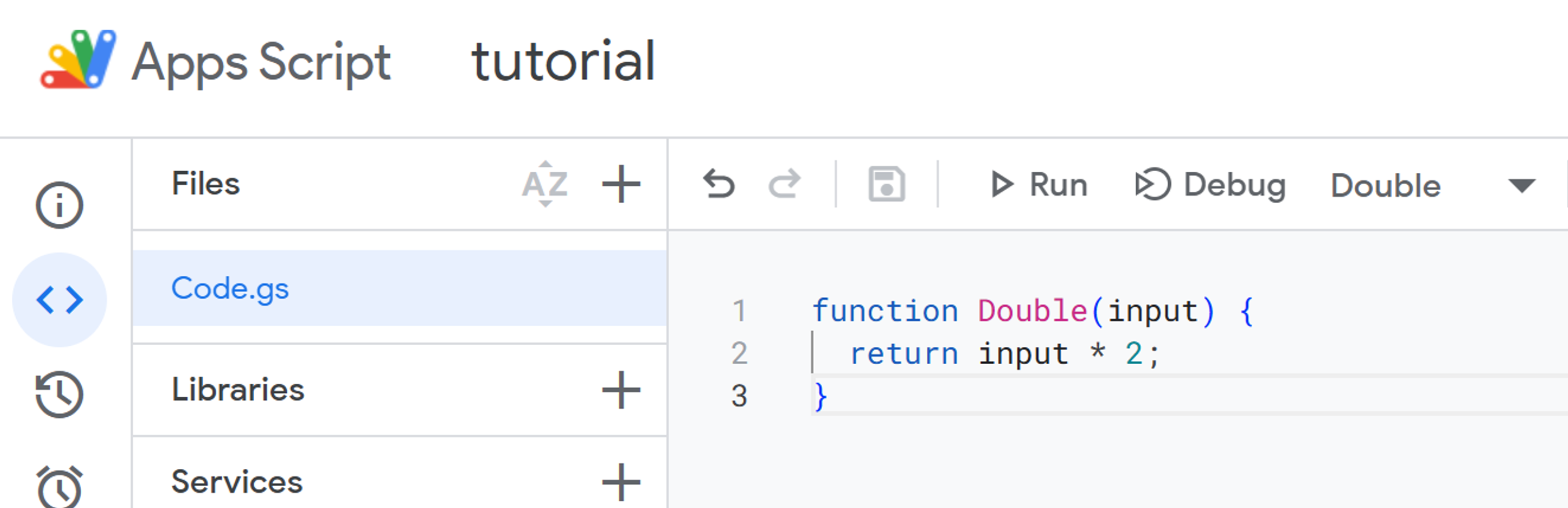 coding google sheets function with apps script