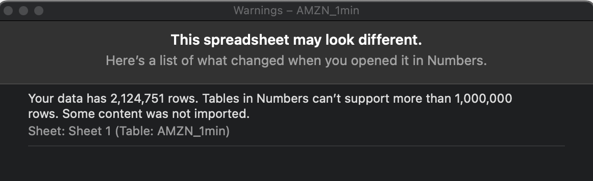 apple numbers limits