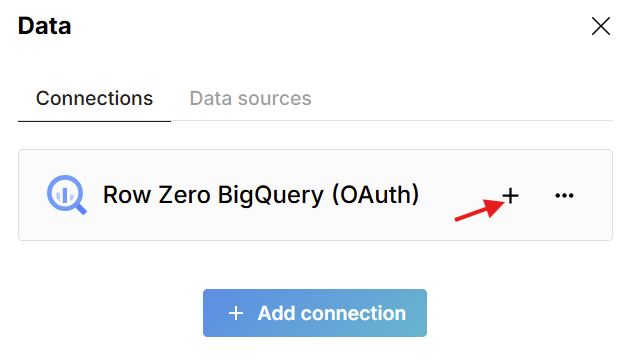 add bigquery connected table to sheet
