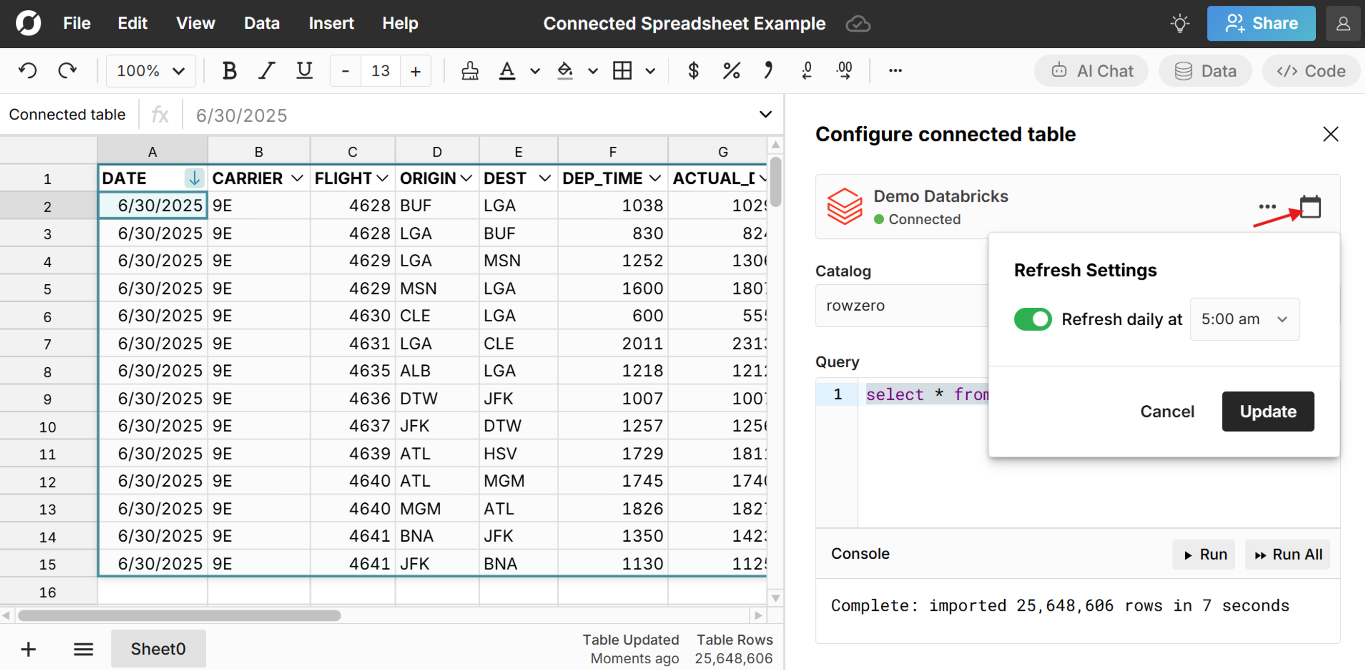 automate spreadsheet updates