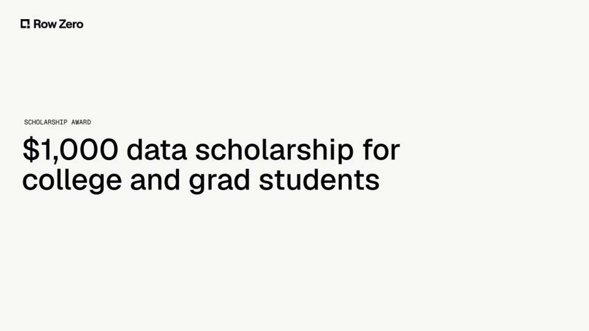 2025 Data Analytics Scholarship Winner