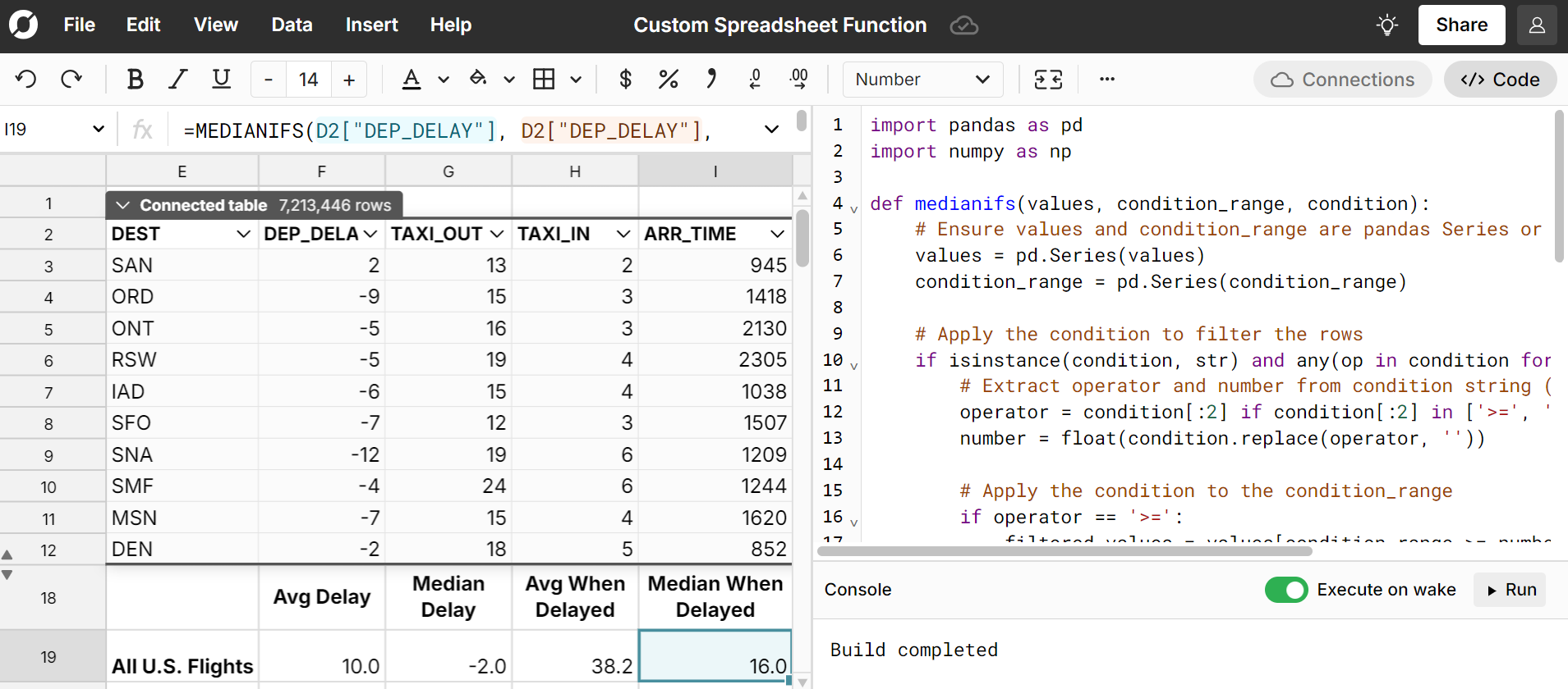 Create Custom Spreadsheet Functions with Python and ChatGPT