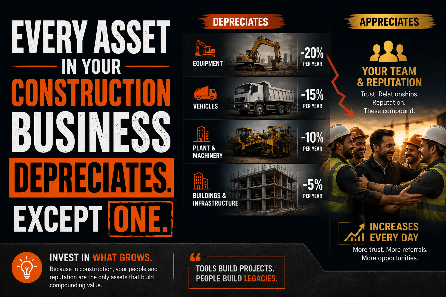 Every Asset in Your Construction Business Depreciates. Except One