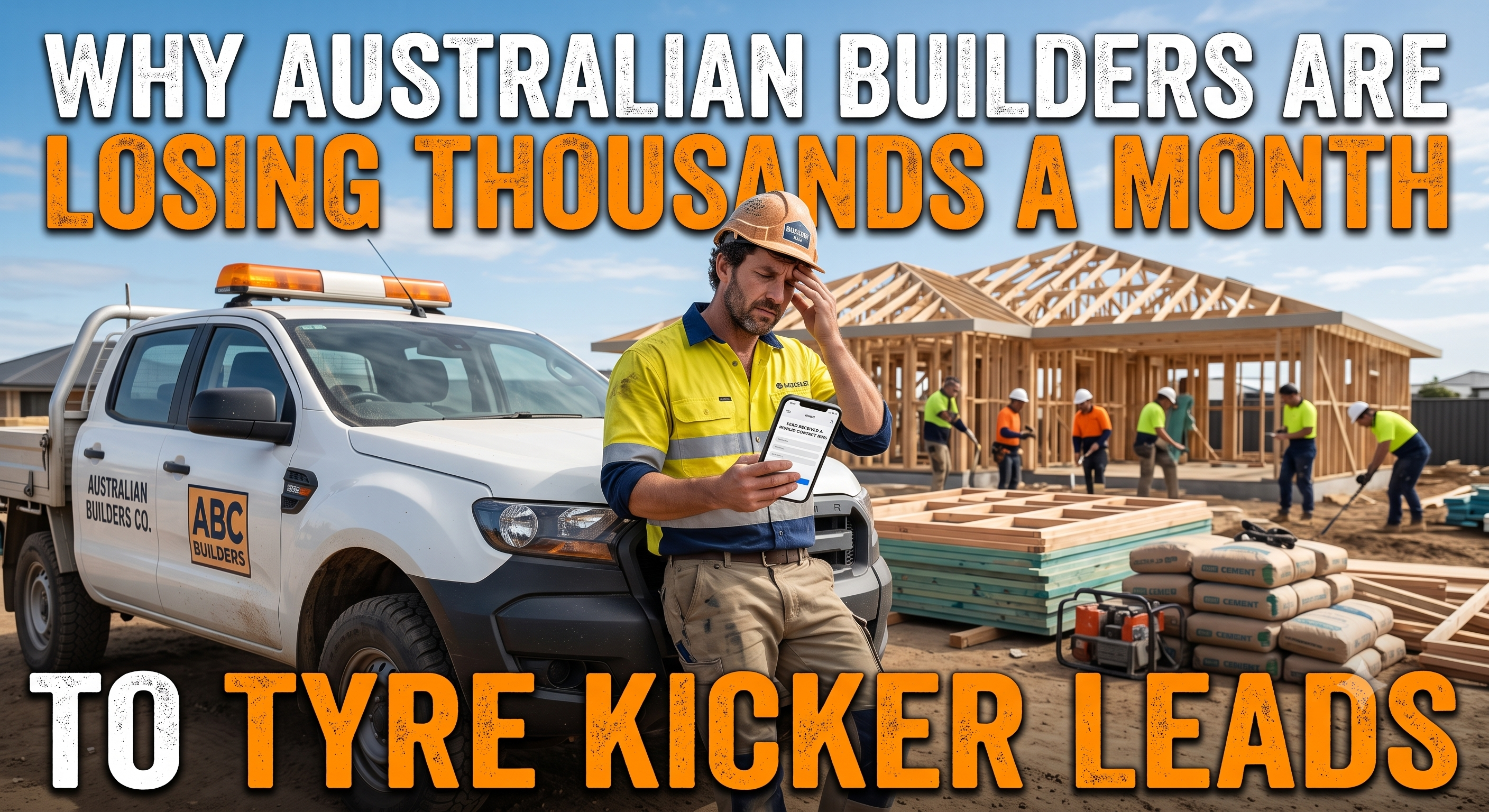 Why Australian Builders Are Losing Thousands a Month to Tyre Kicker Leads