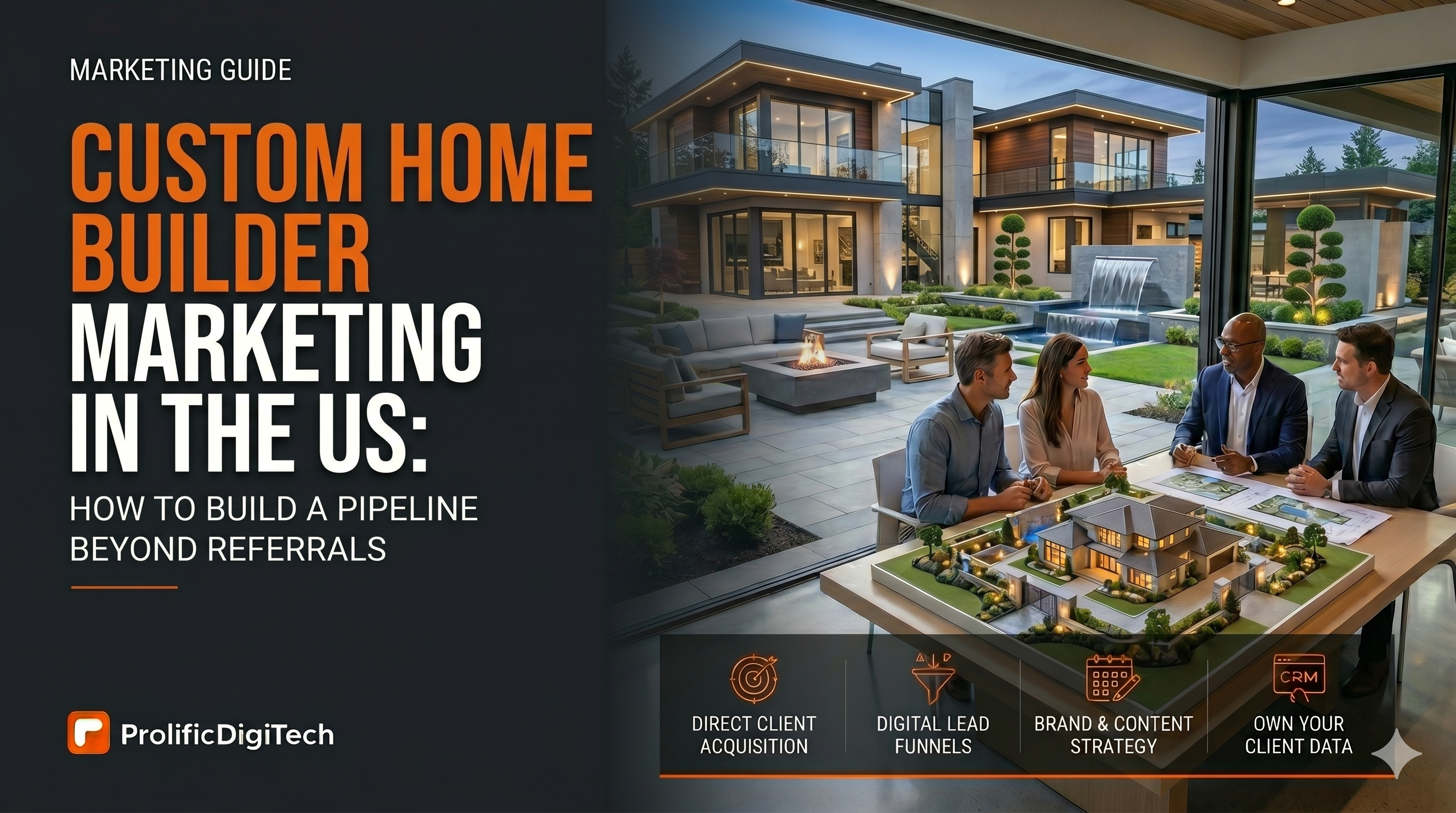 Custom Home Builder Marketing in the US: How to Build a Pipeline Beyond Referrals